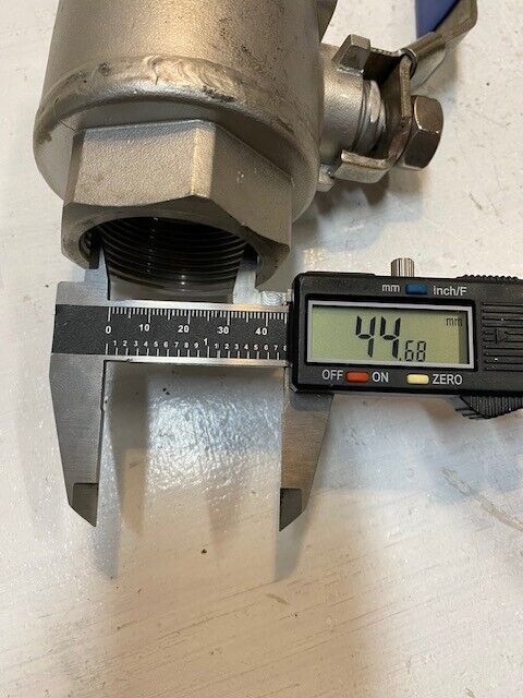 Southwest Valve Stainless Steel Full Port Ball Valve 1-1/2" 316 2000WOG