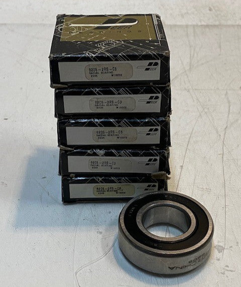 5 Quantity of Peer Bearings 6205-2RS-C3 | 6205RS | 52mm OD 25mm Bore (5 Qty)