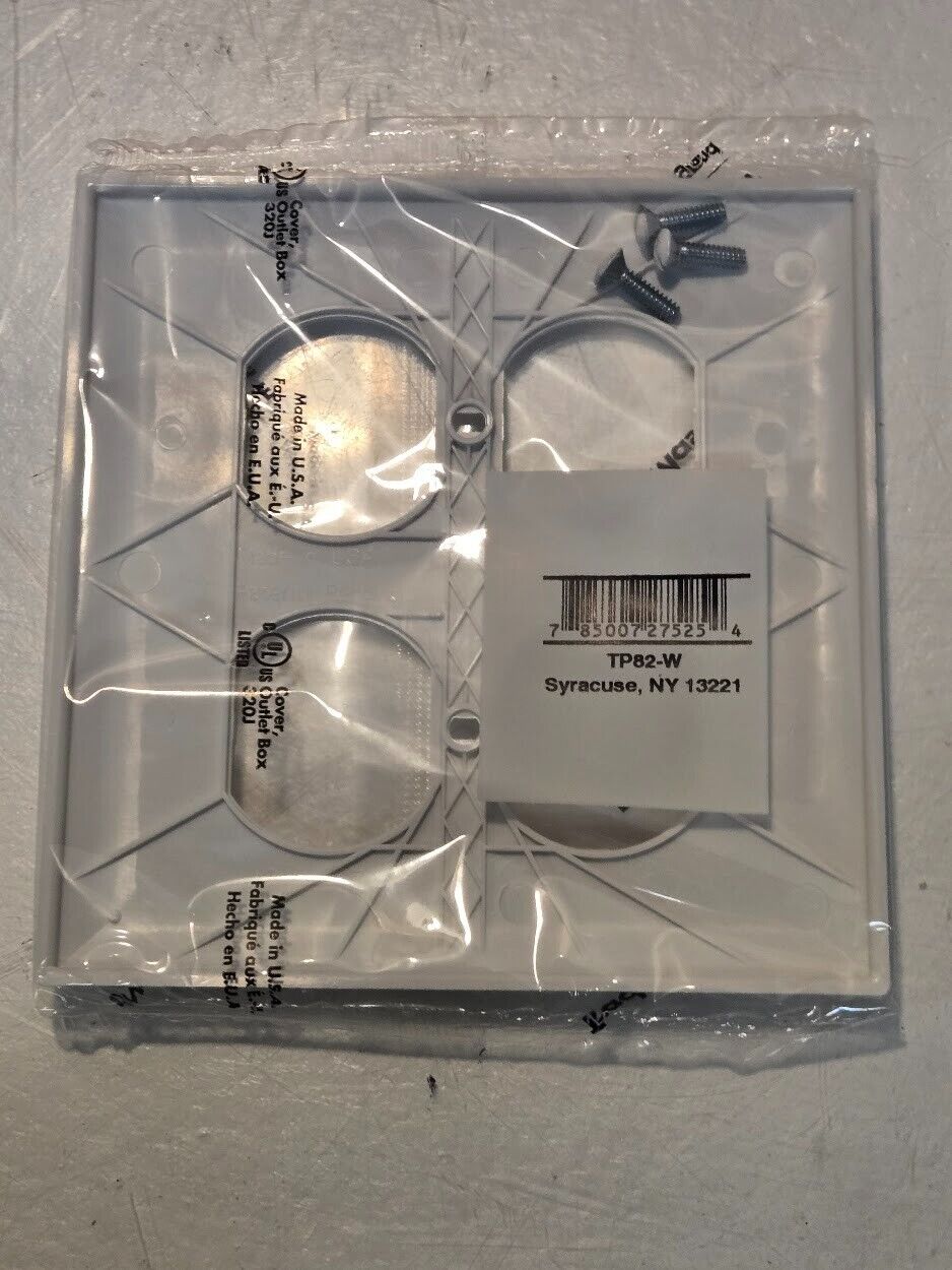100 Quantity of Pass & Seymour TP82-W TradeMaster Wall Plates (100 Quantity)