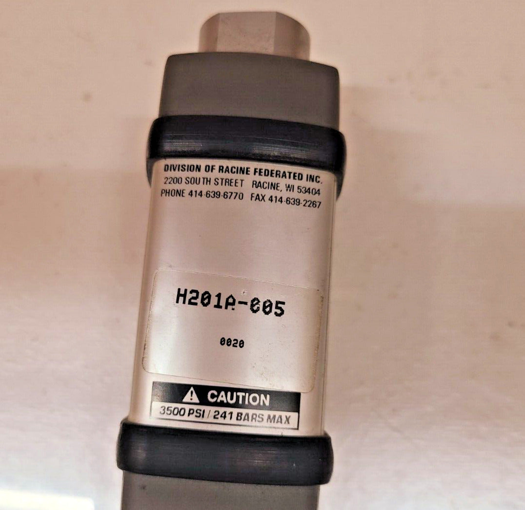 Hedland Mechanical Flowmeter H201A-005 & Manifold Valve 7024640 | FC08-20F V-C10