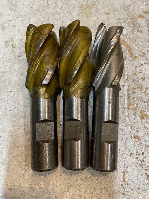 3 Quantity of 1"x3/4" HSS 1.5.441 Single End Mills (3 Quantity)