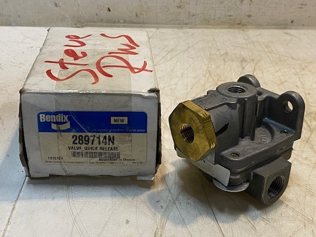 Bendix 289714N Commercial Air Brake System Dual-Check Quick Release Valve 289714