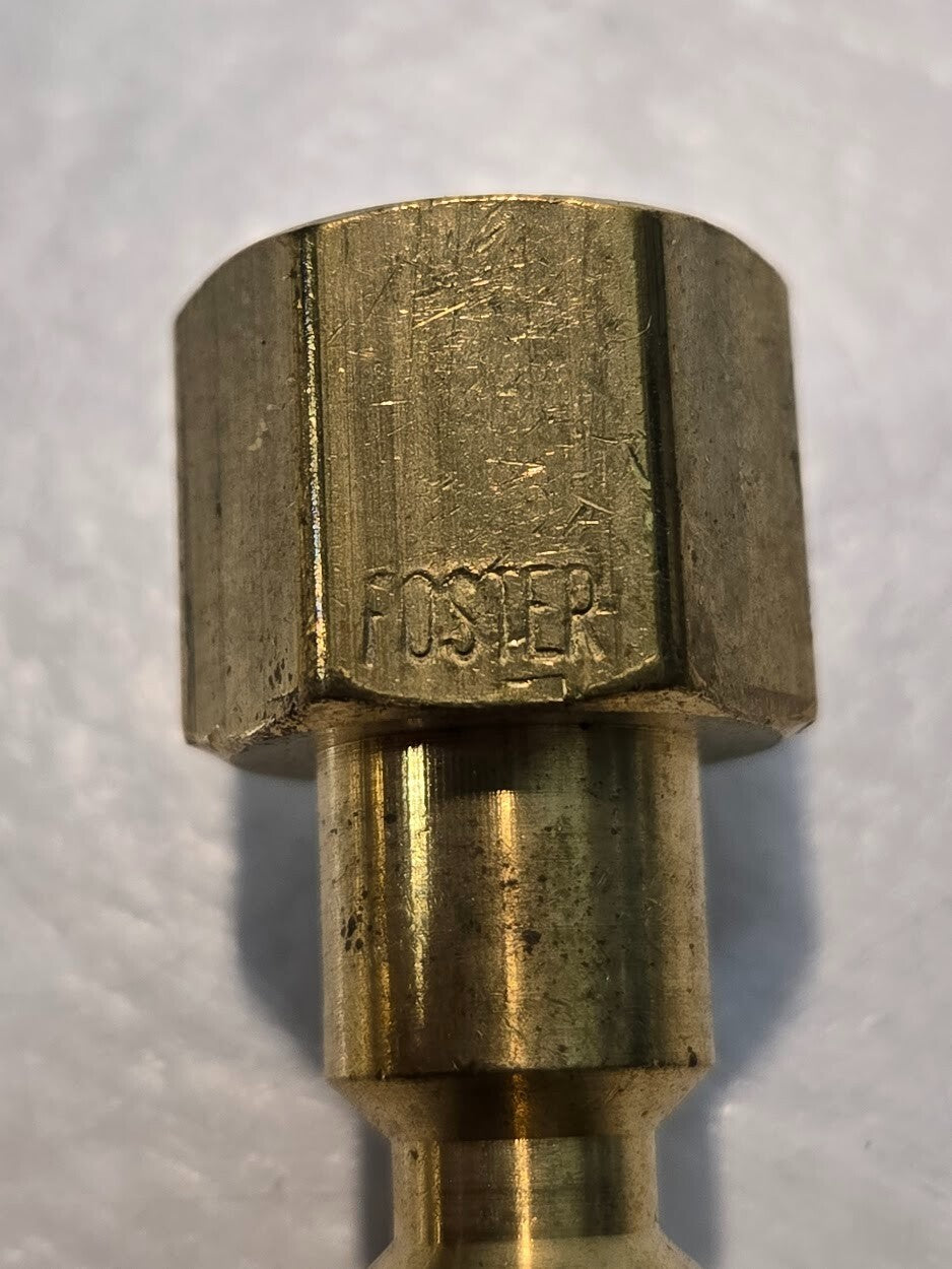 21 Quantity of Foster 11-3B 1/4" Male Quick Connect Couplers 1/4" FPT (21 Qty)
