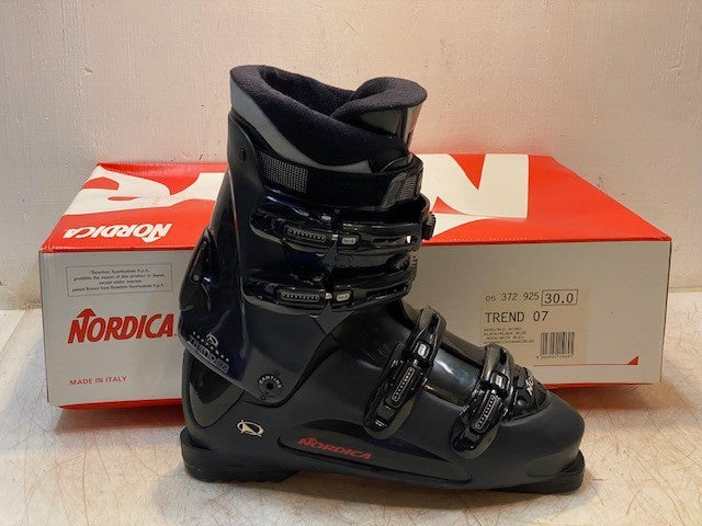 Nordica Exopower Trend 07 Black & Blue Ski Boots Size 30.0 | 340mm | 300-305