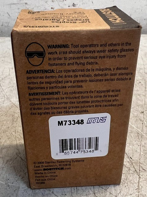 Lot Of 20 Boxes Of 5000 Bostitch 1/2in Staples For Stanley-Bostitch T5-6 M73348