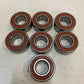 7 Pack of NTN 52058LU Double Row Ball Bearing - Red - 7 Pack