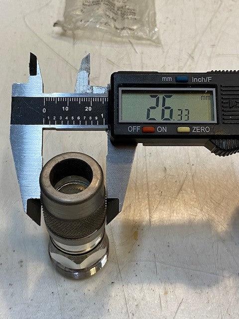 5 Quantity of PPC Connectors CC-DF-L4 | 279 | 2-1/2" L 29mm OD 15mm ID (5 Qty)