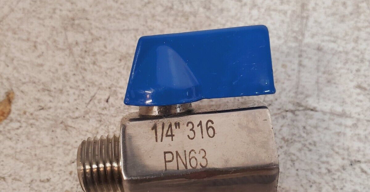 4 Qty Stop Ball Valves PN63 | 1/4" | 316 (4Qty)