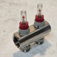 ICMA 2 Circuit Manifold with Flowmeters | ICMA-Italy | 1" Manifold | 3/4" Inlets