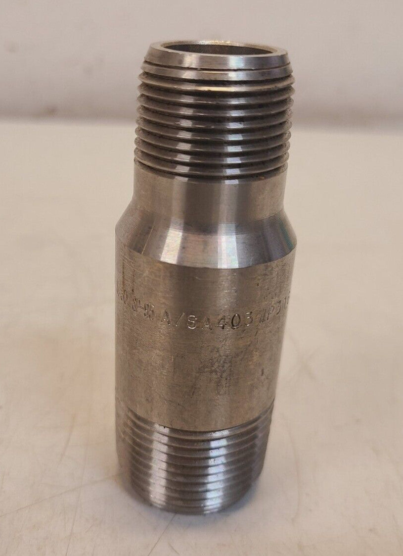 2 Quantity of Steel Heavy Swage Nipples 1 x 3/4 | S/80 SP-95 | 08037 (2 Qty)