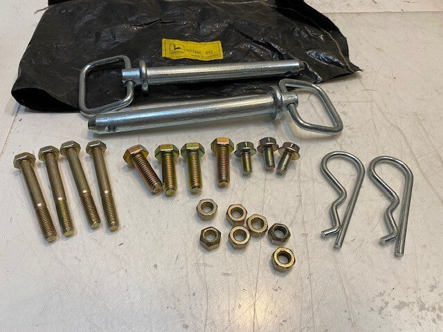 John Deere Pivot Pin Fastner Hardware Kit AW27666 | 8" Long Pins