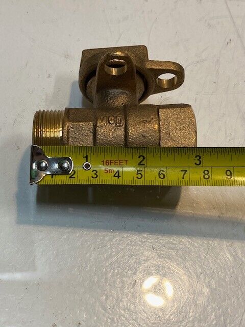 McDonald 300W Lockable Brass Curb Stop Ball Valve NL Shut Off Valve