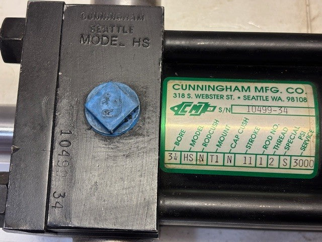 Cunningham MFG Hydraulic Cylinder | 31/2HSNT1N1112S3000