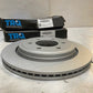 Set of 2 TRQ G-Coated Premium Disc Brake Rotors BRA79227 (2 Quantity)