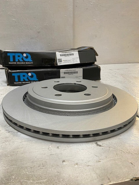 Set of 2 TRQ G-Coated Premium Disc Brake Rotors BRA79227 (2 Quantity)
