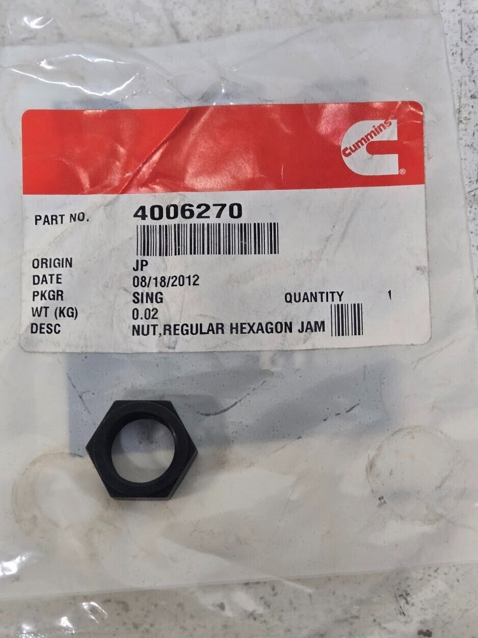 Cummins Regular Hex Jam Nut 4006270