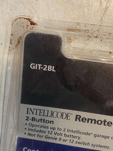 GENIE Intellicode Remote #GIT-2BL Garage Door Remote 2 Button