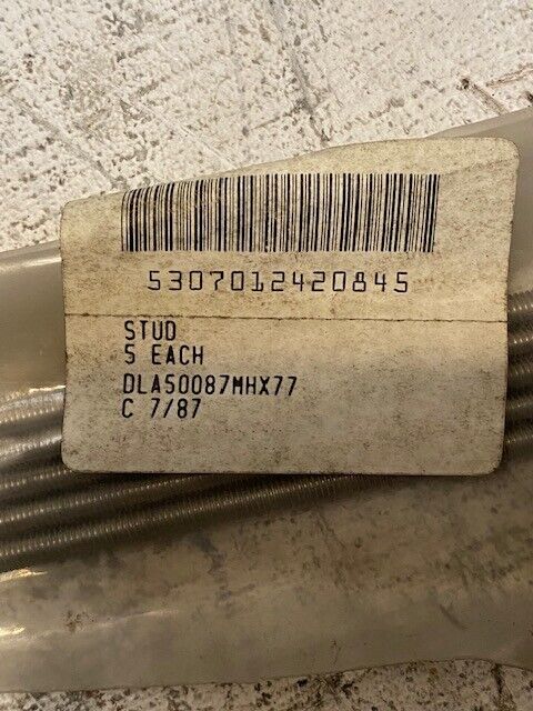 59 Qty of Continuous Thread Studs 6-3/8" Long 5mm Thick 5307012420845 (59 Qty)