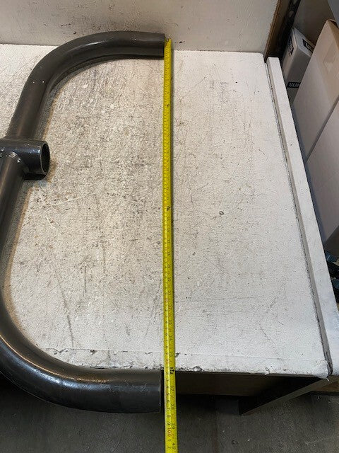 Bullhorn Light Pole Adapter Mounting Bracket 38-3/8" Wide 17-1/2" Tall 62mm Bore