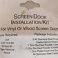 3 Quantity of Screen Tight Screen Door Installation Kit White (3 Qty)