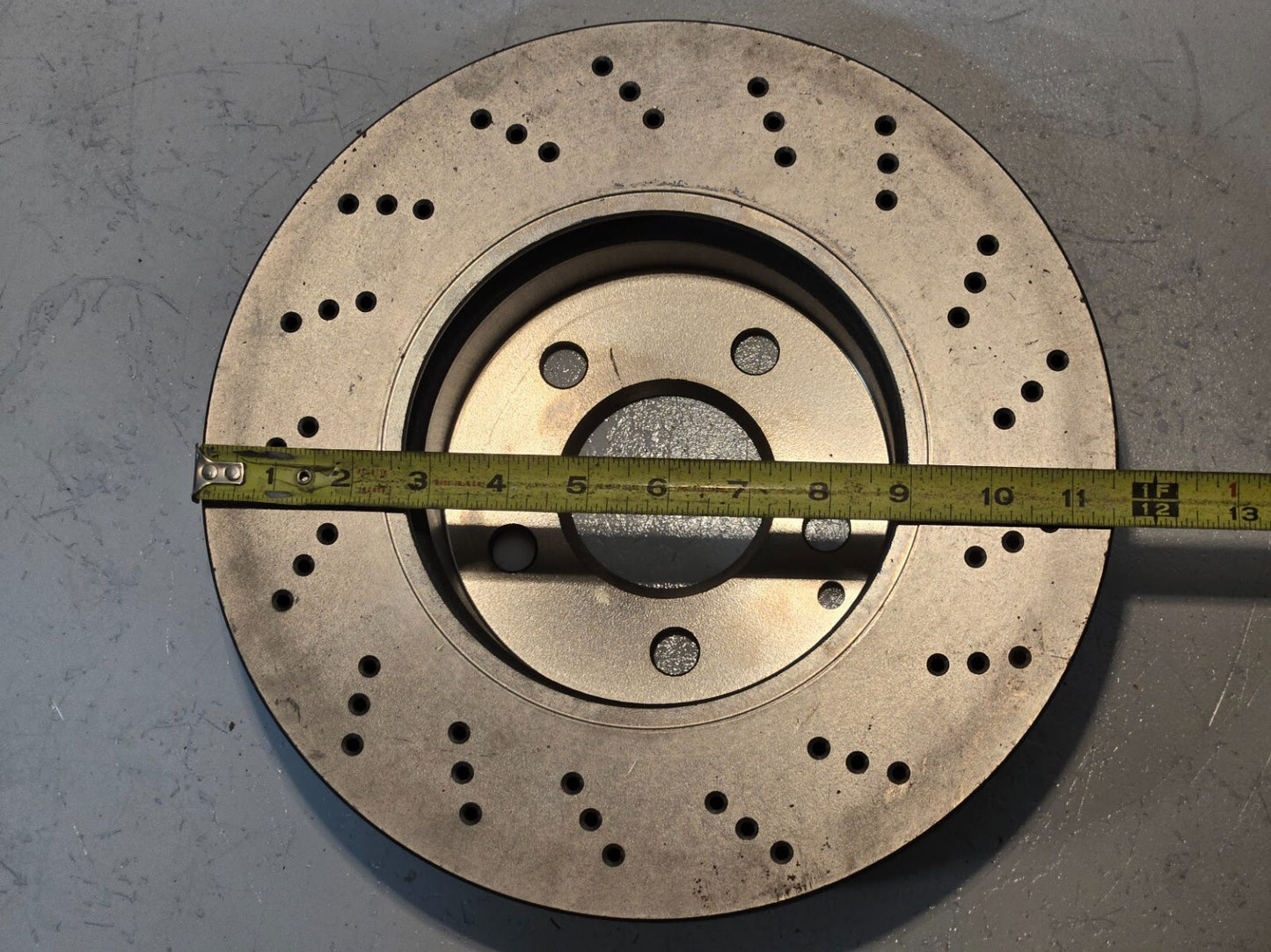 Drilled Brake Rotor 4 9-88 07 90 | 5x4.5in Bolt Pattern 11 9/16" Diameter