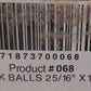 4 Qty. of Black Hitch Balls # 068 | 2-5/16" x 1-1/4" | 25000 Lb | V19 (4 Qty)