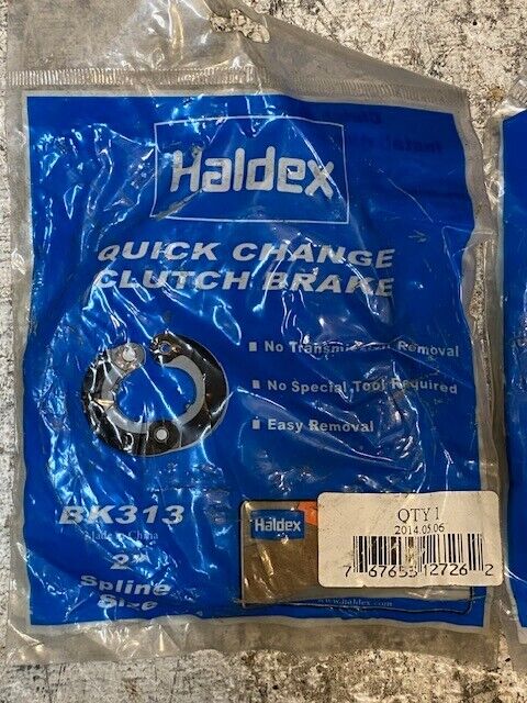 2 Quantity of Haldex Quick Change Clutch Brake 2" Spline Size BK313 (2 Quantity)