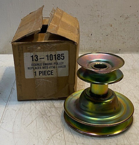 Double Engine Pulley Rotary Part 13-10185 Replaces MTD #756-0982B