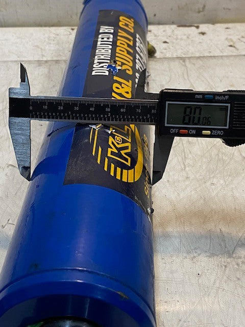 K&L Hydraulic Cylinder 22-1/4" Long 20mm Bore 40mm Shaft 80mm OD