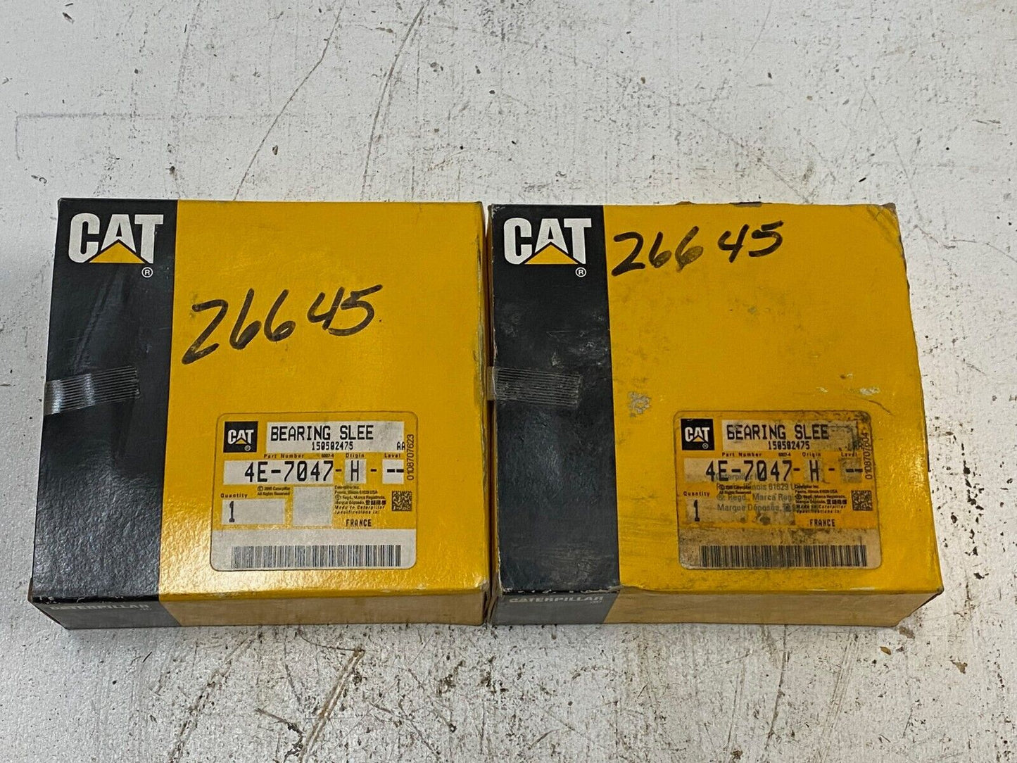 2 Qty of Caterpillar Bearing Slee 4E-7047-H CAT (2 Quantity)