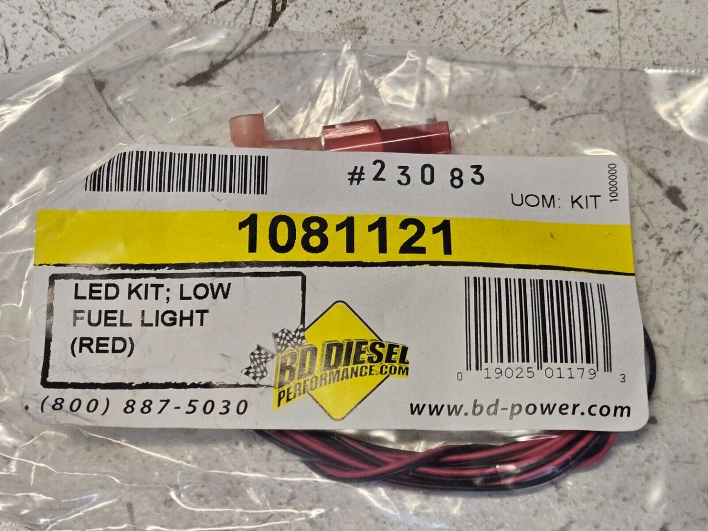 BD-Power 1081130-33 Low Fuel Pressure Alarm Light Kit | 1081121 | 019025011793