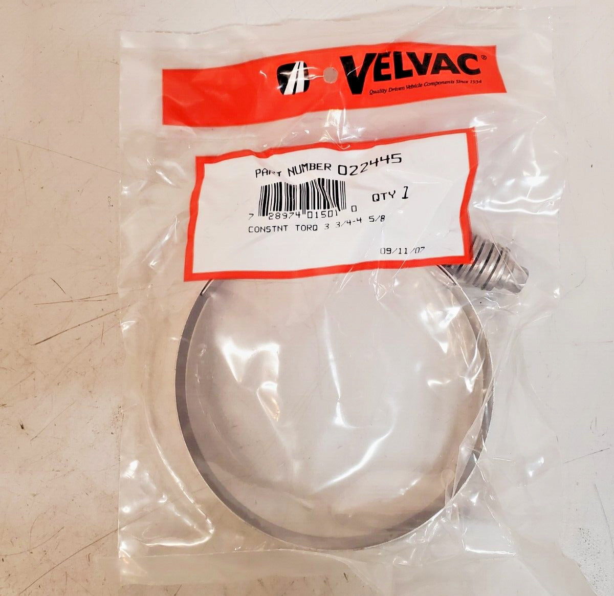 4 Qty. of Velvac Constant Torque Hose Clamps 3-3/4" - 4-5/8" | 022445 (4 Qty)