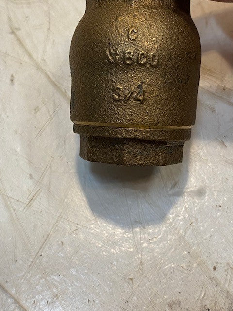 Nibco T-480 3/4" Bronze NPT Threaded Ring Check Valve Plumbing