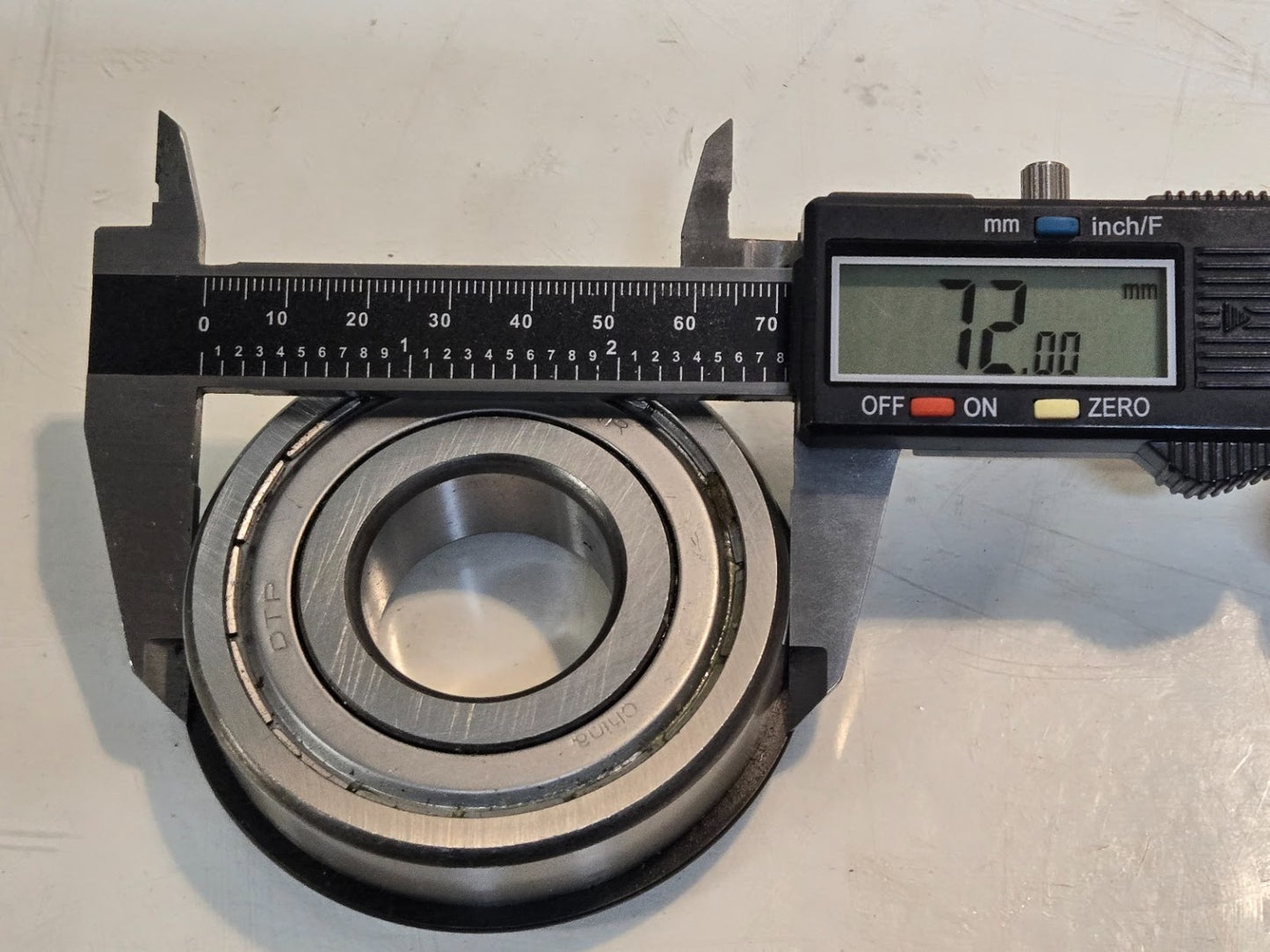 DTP Metal Shielded Ball Bearing 6306ZNR | 72 mm OD x 30 mm Bore x 19 mm Thick