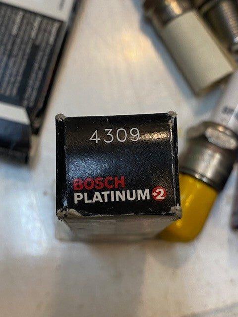 50lb Box of a Variety of Laser, Autolite, Bosch, AC Delco, Motocraft Spark Plugs