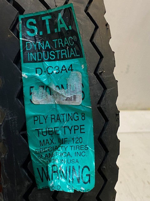 Dina Trac Industrial D-C3A4 | 5.70-8NHS Ply Rating 8 Tube Type