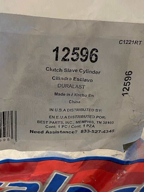 2 Quantity of Duralast Clutch Slave Cylinders 12596 (2 Quantity)