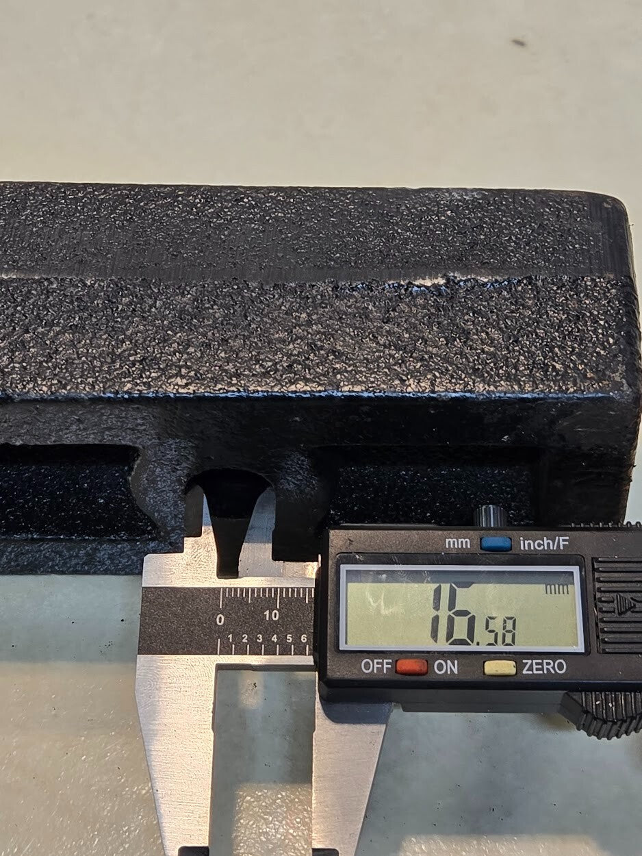 2 Quantity of Cast Iron 2" Lift Blocks 5-11/16" Long 2-3/8" Wide Tapered (2 Qty)