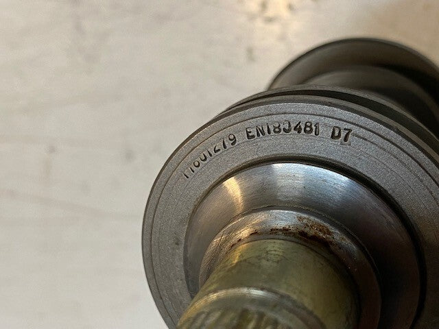 Worm Gear Shaft 17601279 | EN180481 | 8-1/4" Long 13mm Thread 6-Spline 57mm OD