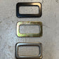 34 Qty of Metal Rectangle Buckle Rings 2-1/4"x1-3/8" Gold/Silver/Black (34 Qty)