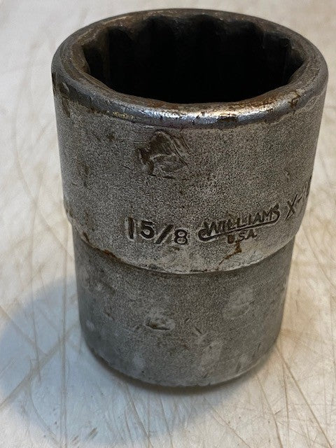 Williams X-1252 1-5/8" Dr Shallow Chrome Socket 3" Long 60mm Outside Diameter