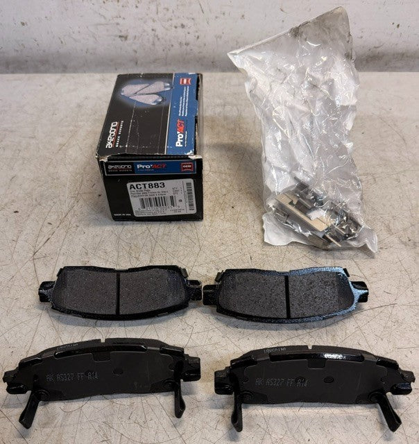 Akebono ACT883 ProAct Ultra-Premium Ceramic Disc Brake Pad Set Automotive Units