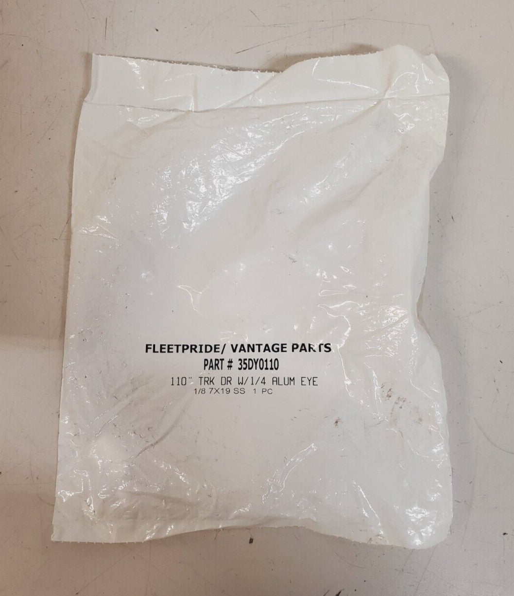 Fleetpride / Vantage Roll Up Door Cable 35DY0110 | 110" TRK DR W/1/4 Alum Eye