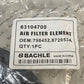 Bachle Air Filter Element 63104700 | 798452 | 872053A