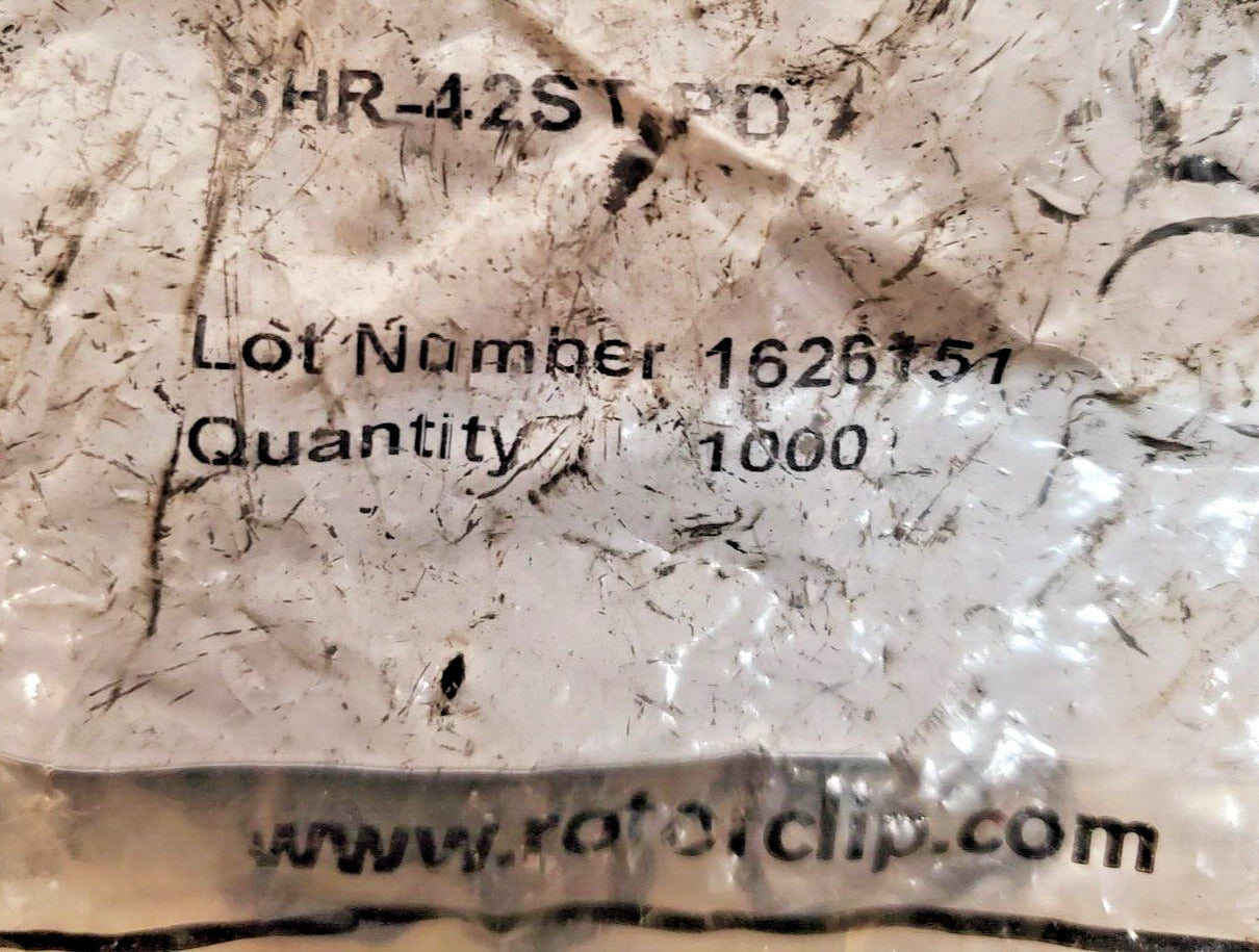 1000 Qty. of Rotor Clip External SHR Retaining Rings SHR-42STPD (1000 Qty)