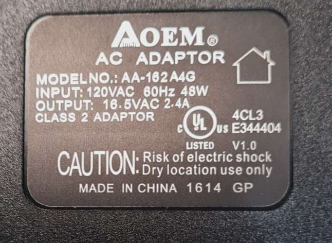 3 Qty. of  AOEM Power AC Adapters Standard 41815 | AA-162 A4G (3 Qty)