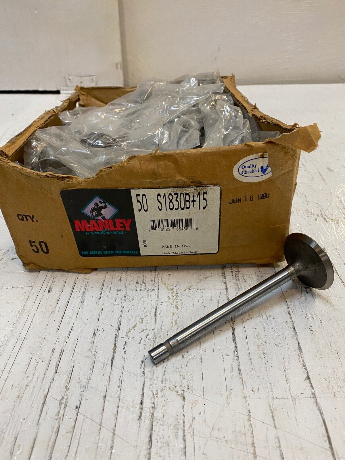 50 Manley Engine Intake Valves S1830B + 15 (50 qty)