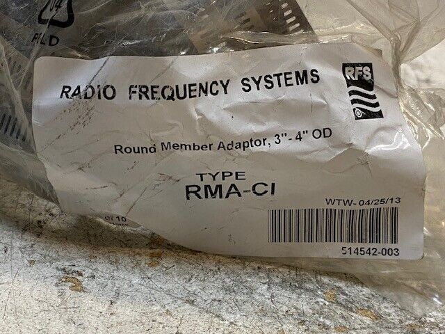 Radio Frequency Systems RFS Pack of 10 Round Member Adaptors 3" - 4" OD RMA-CI