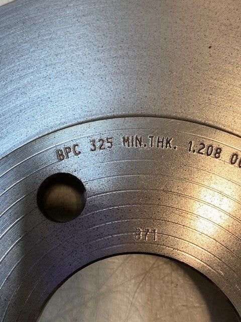 BPC Vented Disc Brake Rotor 325 MIN THK 1,208 0018 | 5x120mm | B71 | 55761