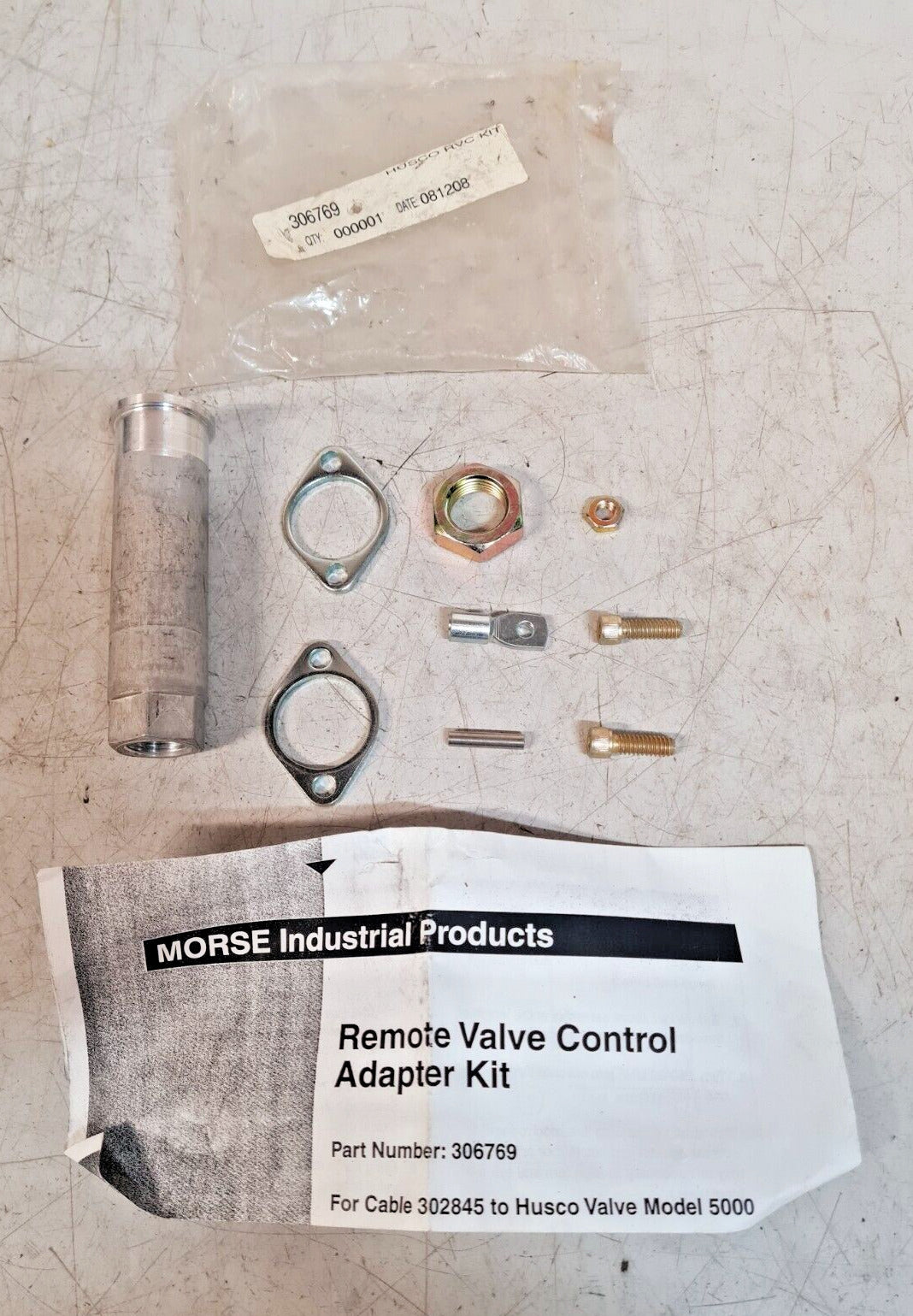 Husco Remove Valve Control Adapter Kit 306769 | 302845 | Model 5000